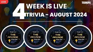 💡Live Week 4 - The Arcade Trivia August 2024 | #Quiz Answers