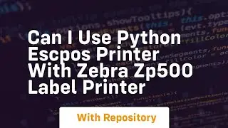 Can I use python escpos printer with zebra zp500 label printer