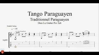 Tango Paraguayen - Guitar Lesson + TAB