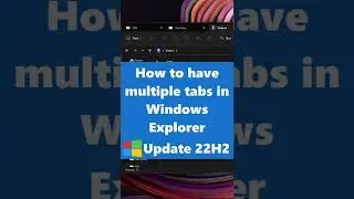 📂How to have multiple tabs in Windows Explorer #shorts