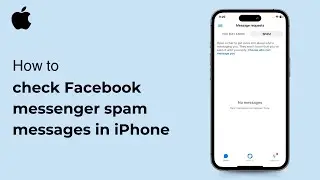 How to check Facebook messenger spam messages in iPhone ( iOS ) 2024