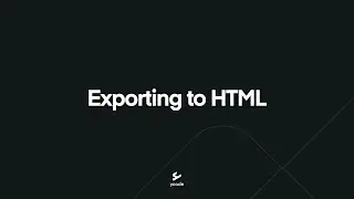 Exporting to HTML