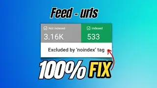 Fix - Feed Pages // Noindex Error In Search Console [Fixed]