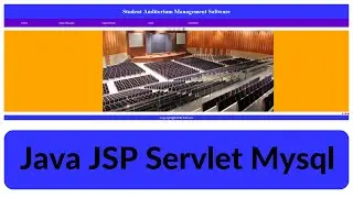 Student Auditorium Management Java JSP Servlet Mysql