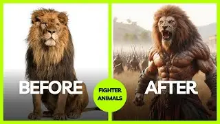 Transforming Animals into Mighty Warriors | AI Art Magic!