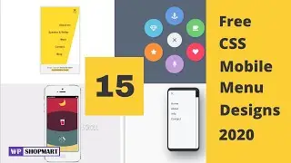 15 Best free HTML, CSS Mobile Menu Designs in 2020 | Animated Mobile Menu | Mobile Navigation Design