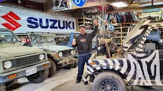 Zebra Zuki is getting a new engine! @Hwy83SUZUKI  Suzuki Samurai Sidekick Geo Tracker