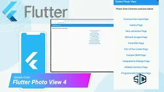 Flutter Photo View 4 by Sample Code | Flutter Tutorial | Flutter 2023 | Image View | Photo | Image