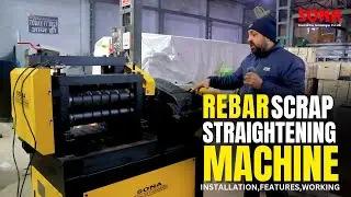 Rebar Scrap Straightening Machine GX6-25 - Installation , Features & Working