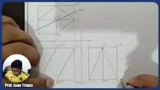 # 28 ¿Como hacer un plano cortante en un poliedro? #geometríadescriptiva #geometry