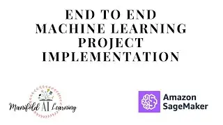 End to End Machine Learning Project Implementation using AWS Sagemaker - MLOps