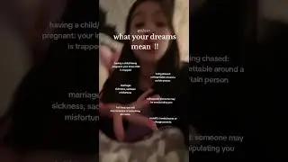 what your dreams mean (could mean) !!: 