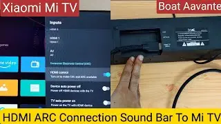 How To Connect Soundbar with Xiaomi Mi TV with HDMI ARC Cable | Conect soundbar Through ARC 2024