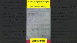 Biostatistics | 8th Sem B. Pharm | Central Composite Designs (CCD) vs Box Behnken Design (BBD)