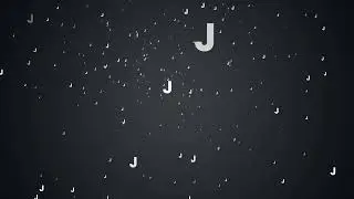 Bokeh Alphabet Letter J Particles Background Animated Video Loop | Copyright-Free | Full HD