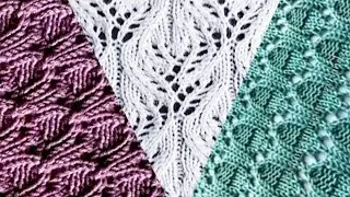 Вязание: простые узоры, но шикарные в вязании. Knitting: simple patterns, but chic in knitting.