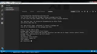 Create Package.Json file by using npm init command