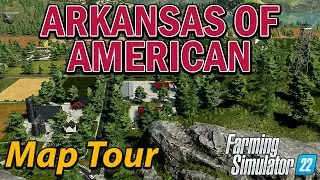 CRACKING LITTLE AMERICAN MAP!! 🏈  🚜  ARKANSAS OF AMERICAN MAP TOUR! 🗺️ GRAINMAN TRAVELS ✈️