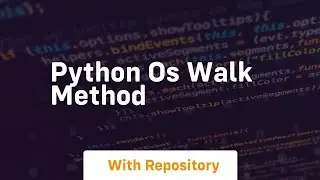 Python os walk method