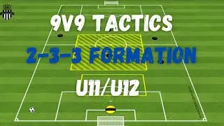 9v9 Youth Football Tactics | 2-3-3 Formation | U11 & U12