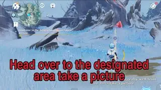 Head over to the designated area and take a picture in Genshin Impact
