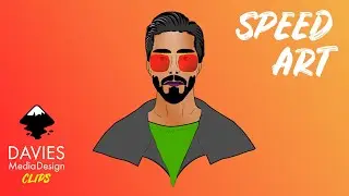 Creating a Vector Portrait in Inskcape | DMD Clips | Speed Art