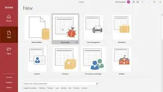 How to Create a Database from a Template in MS Access - Office 365