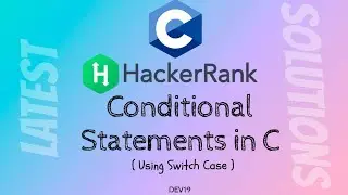 #6.2 Conditional Statements in C | Switch Case | HackerRank C Solutions Latest | #cprogramming #507