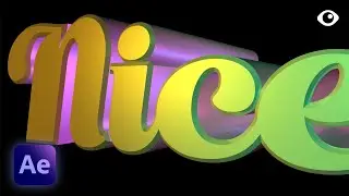 Create 3D Text in After Effects NO PLUGINS | Tutorial