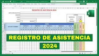 ✅REGISTRO DE ASISTENCIA JUNIO 2024 (Plantilla)