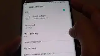 Samsung Galaxy Note 8: How to Enable / Disable Mobile Hotspot WiFi Sharing