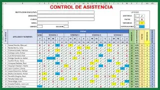 Cómo CREAR un REGISTRO DE ASISTENCIA para ALUMNOS en Excel (Paso a Paso)