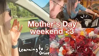 Mother's Day weekend (Apple Watch unboxing, learning to drive, shopping, etc)
