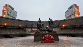 🇷🇺 4K SAINT PETERSBURG. Moskovsky prospekt. Monument to the heroic defenders of Leningrad.