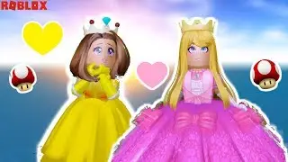PRINCESS PEACH & PRINCESS DAISY TRANSFORMATION IN ROYALE HIGH WITH MY DAUGHTER!