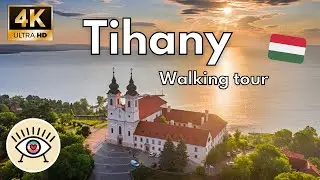 Tihany, Hungría 🍀 “Walking Tour” [4K] HDR ¡Paseo con subtítulos!