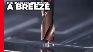 Titanium machining made easy with the new Guhring InoxPro solid carbide drill!