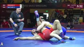 1/4 FS - 97 kg: E. ODIKADZE (GEO) v. V. BAITCAEV (RUS)