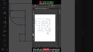 TR LOGO || illustrator tutorial || adobe illustrator #adobeillustrator #logo  #shorts #graphicdesign