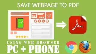 How to save webpage as pdf