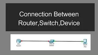 Cisco Packet Tracer Tutorial - Connection between Router,Switch & Device | Bangla