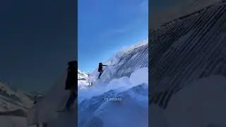 снег сносит с крыши