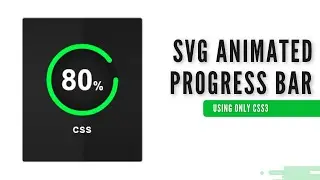 SVG Animated Progress Bar Using CSS3