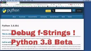 New Python 3.8 debug f-string feature