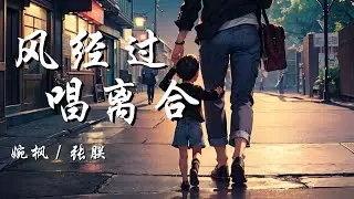 风经过，唱离合 (风经过告诉我说你很想我) - 婉枫 / 张朕【哼着歌牵着我 怎了变老了 偷走你青春的 不是岁月是我】【动态歌词 Lyrics】【拼音歌词】【抖音歌曲】