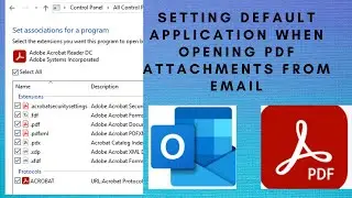 Setting default application when opening pdf attachments from email | 4 easy ways