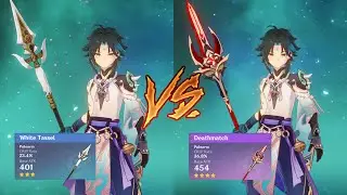 Xiao Weapon Comparison Damage: White Tassel vs Deathmatch! | Genshin Impact