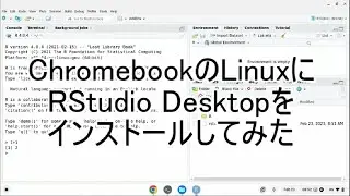 ChromebookのLinuxにRStudio Desktopをインストールしてみた 20240208