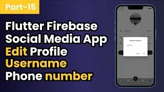 Part-15 Update User Profile | Flutter Firebase Social Media Application