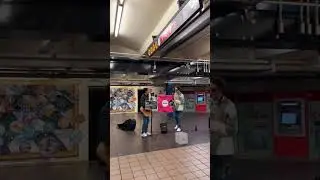 When James Blunt sees you performing his song in the subway 🤯❤️| We love this duet!!